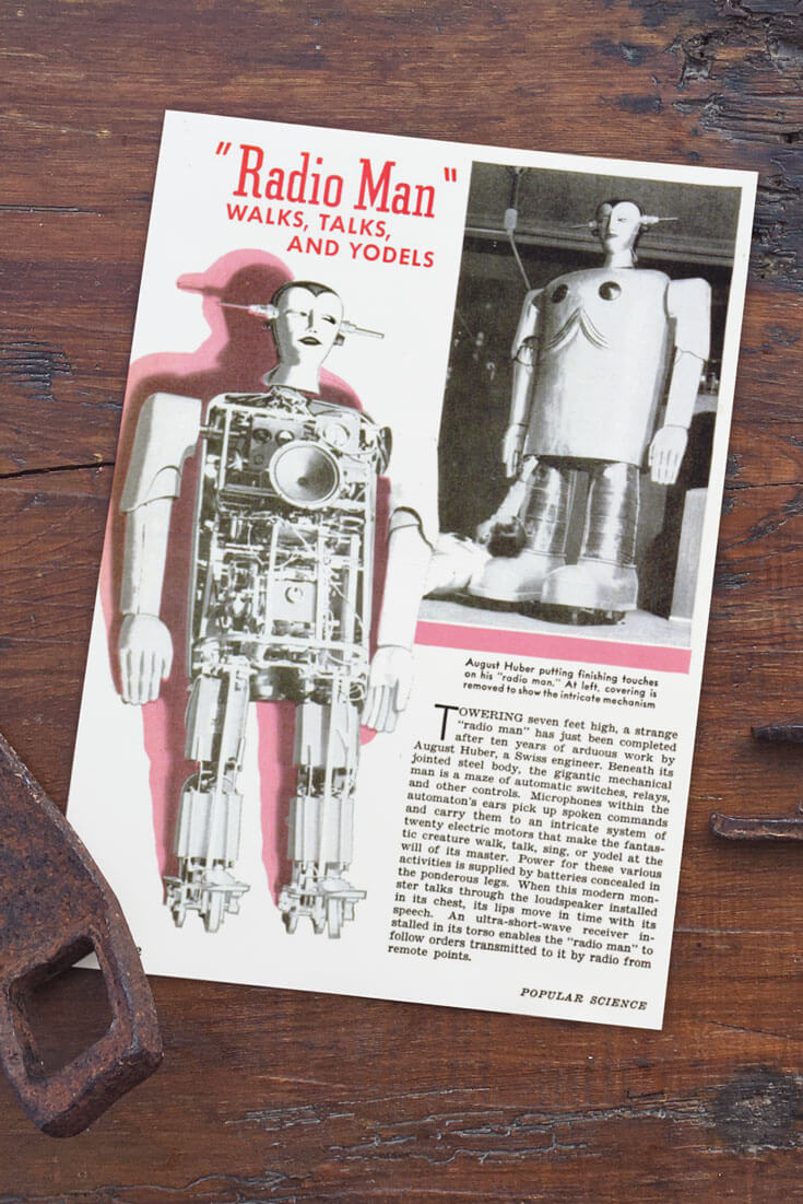 Radio Man is a Swiss robot that actually yodels