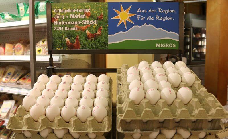 Grocery Shopping Migros Switzerland - Eggs