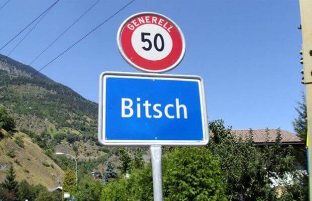 Hilarious Swiss Town Names - Bitsch