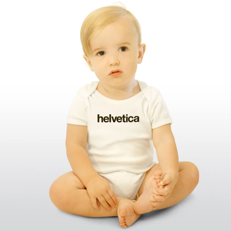 Helvetica Onesie for Baby