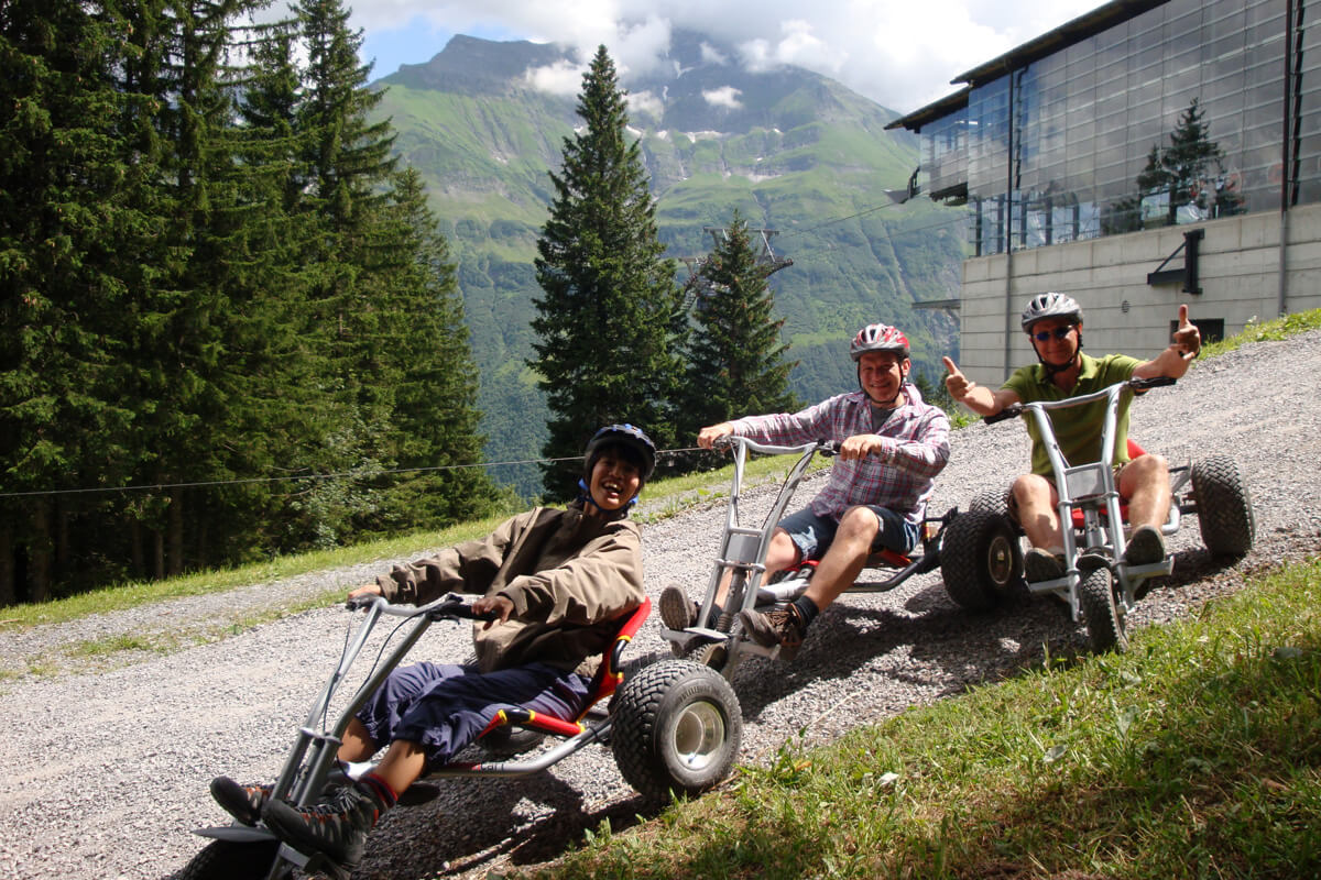 Mountain Carting in Elm, Switzerland