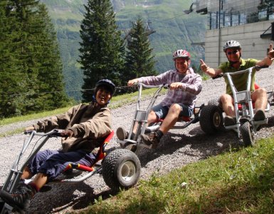 Mountain Carting in Elm, Switzerland