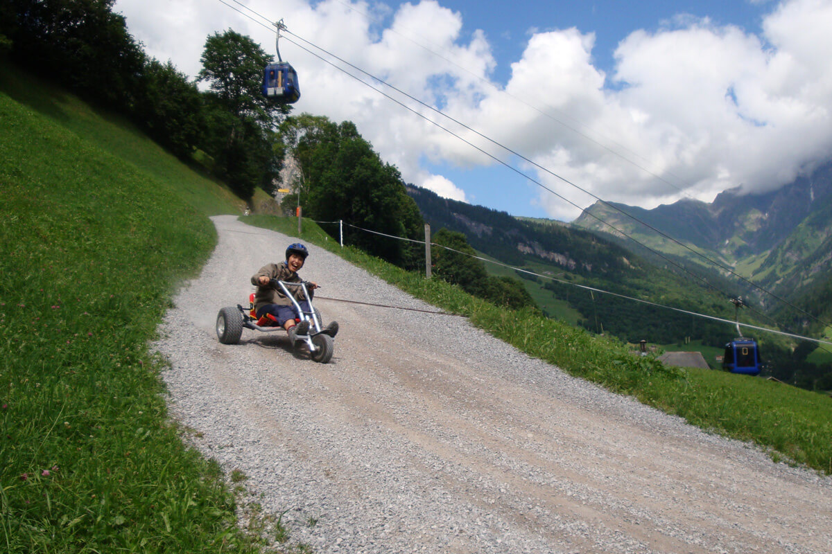 Mountain Carting in Elm, Switzerland