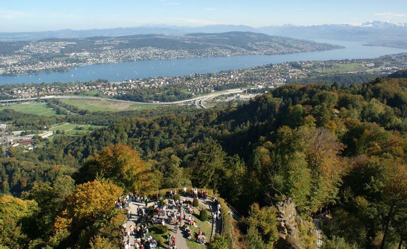 View from Zürich Uetliberg