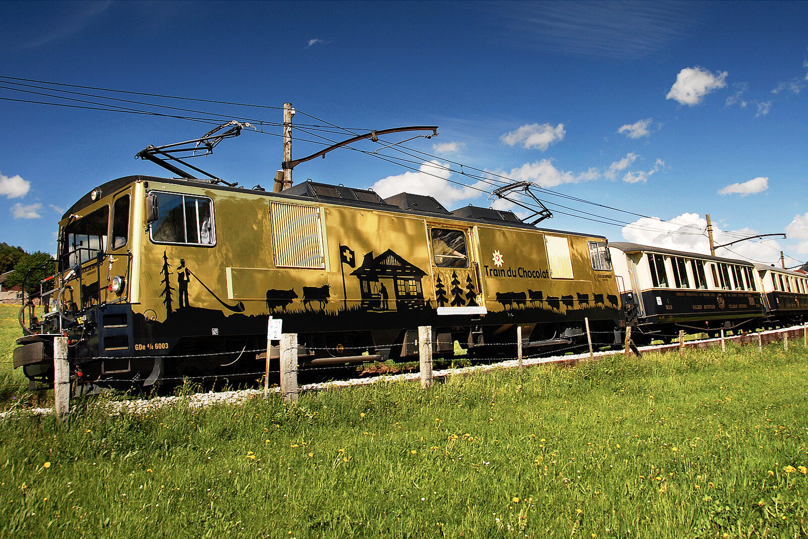 Goldenpass - Chocolate Train in Switzerland