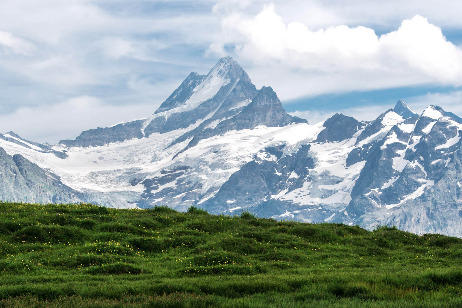 Alpine lake in Grindelwald, Switzerland