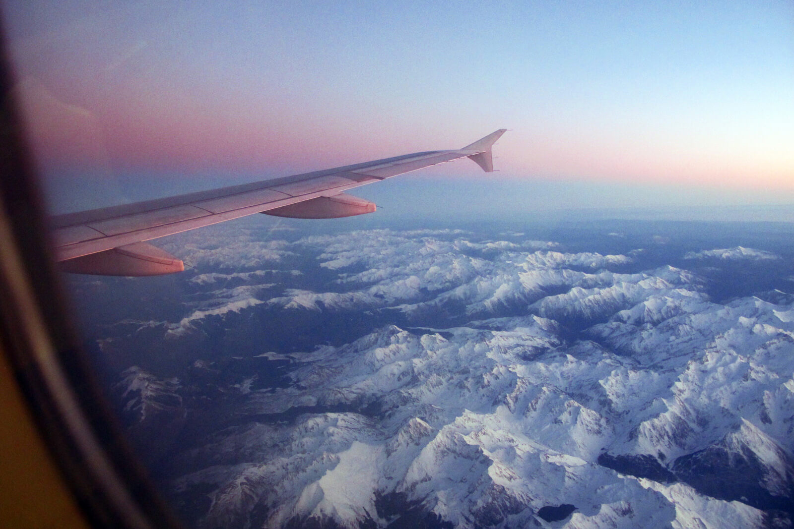 Airplane View above Pyrenees - Dec 2011