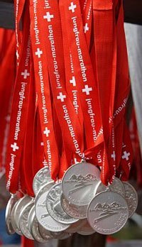 Jungfrau Marathon Medals