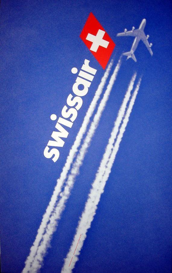 Vintage Swissair Poster by SR692.com