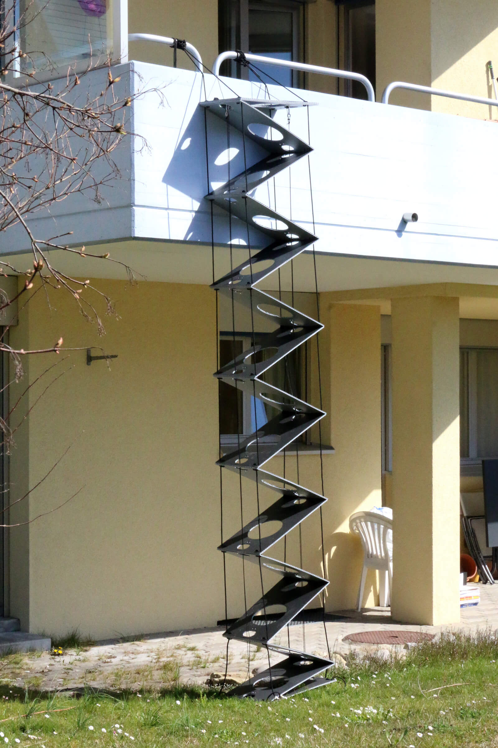 Scary cat ladders in Switzerland