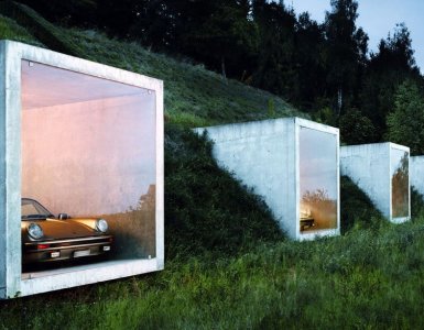 Modern Swiss Parking Garage by Peter Kunz Architektur