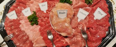 Fondue Chinoise Meat Platter - Meat Fondue or Brühfondue