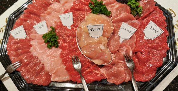Fondue Chinoise Meat Platter - Meat Fondue or Brühfondue