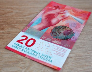 Swiss 20 franc bill