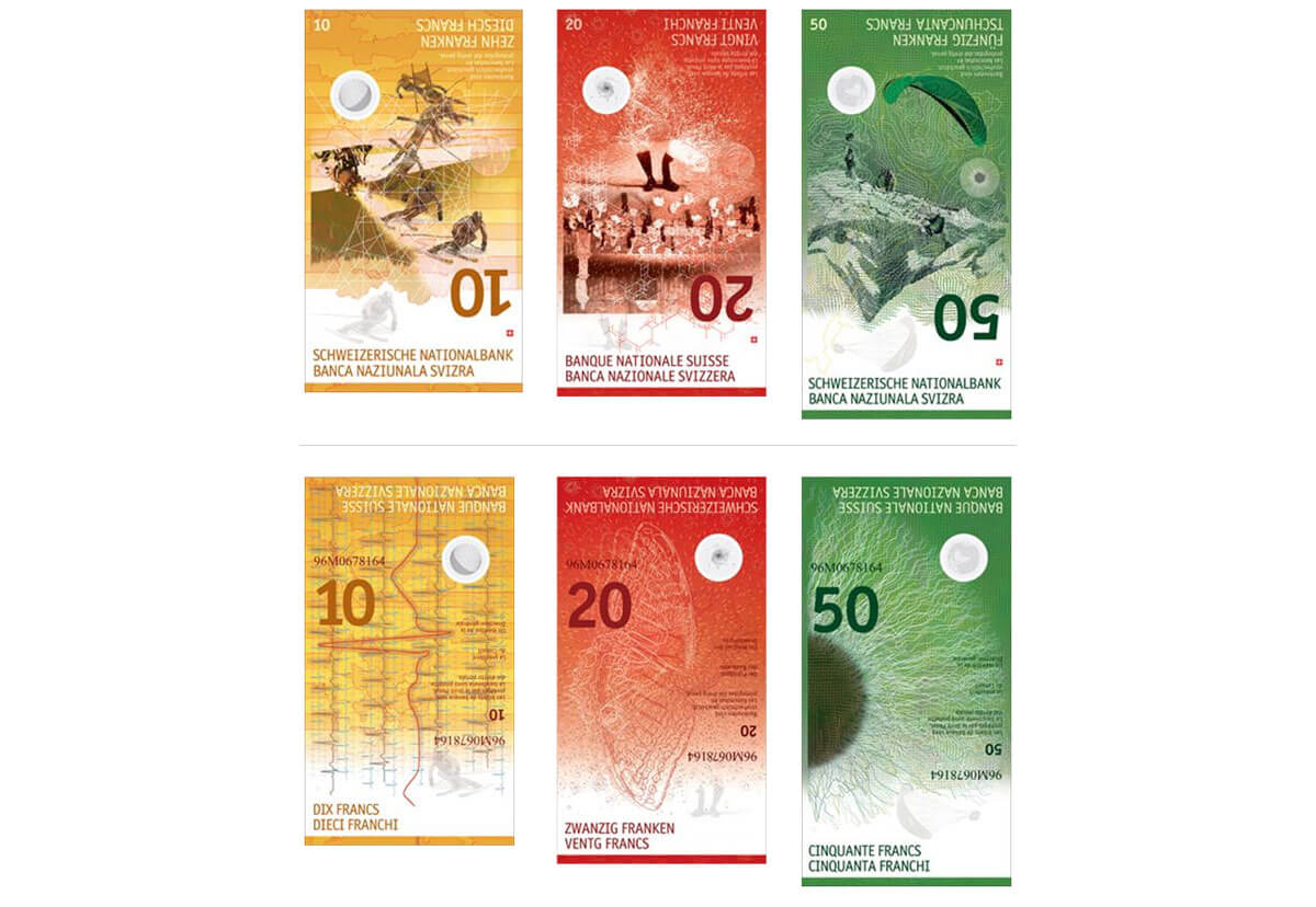 Swiss Bank notes - Manuela Pfrunder