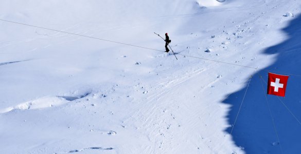 Swiss World Records - Highest Tightrope Walk