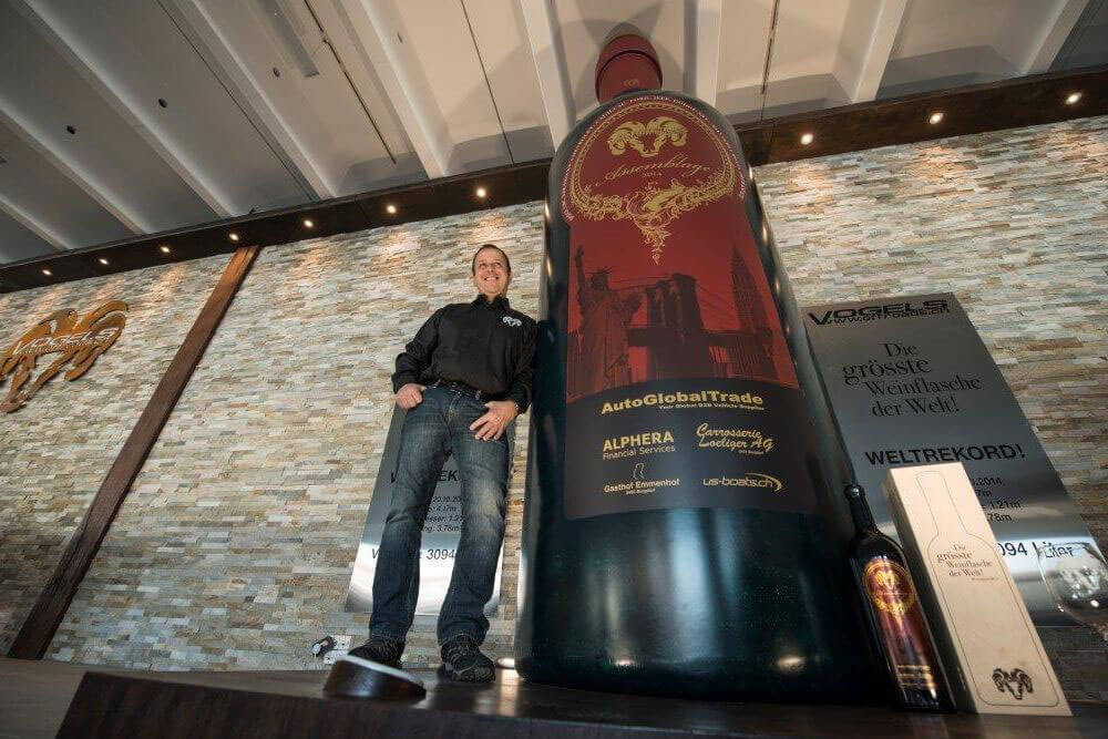 Swiss World Records - Largest Wine Bottle