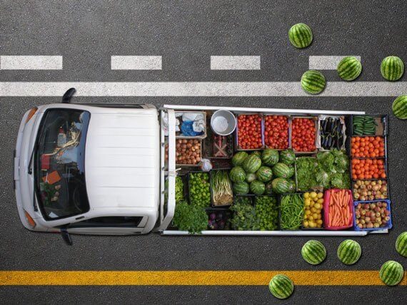 Watermelons on Swiss Interstate