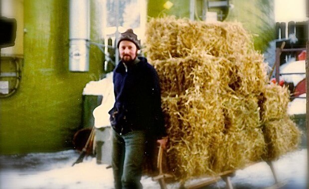 My Dad with a Hornschlitten