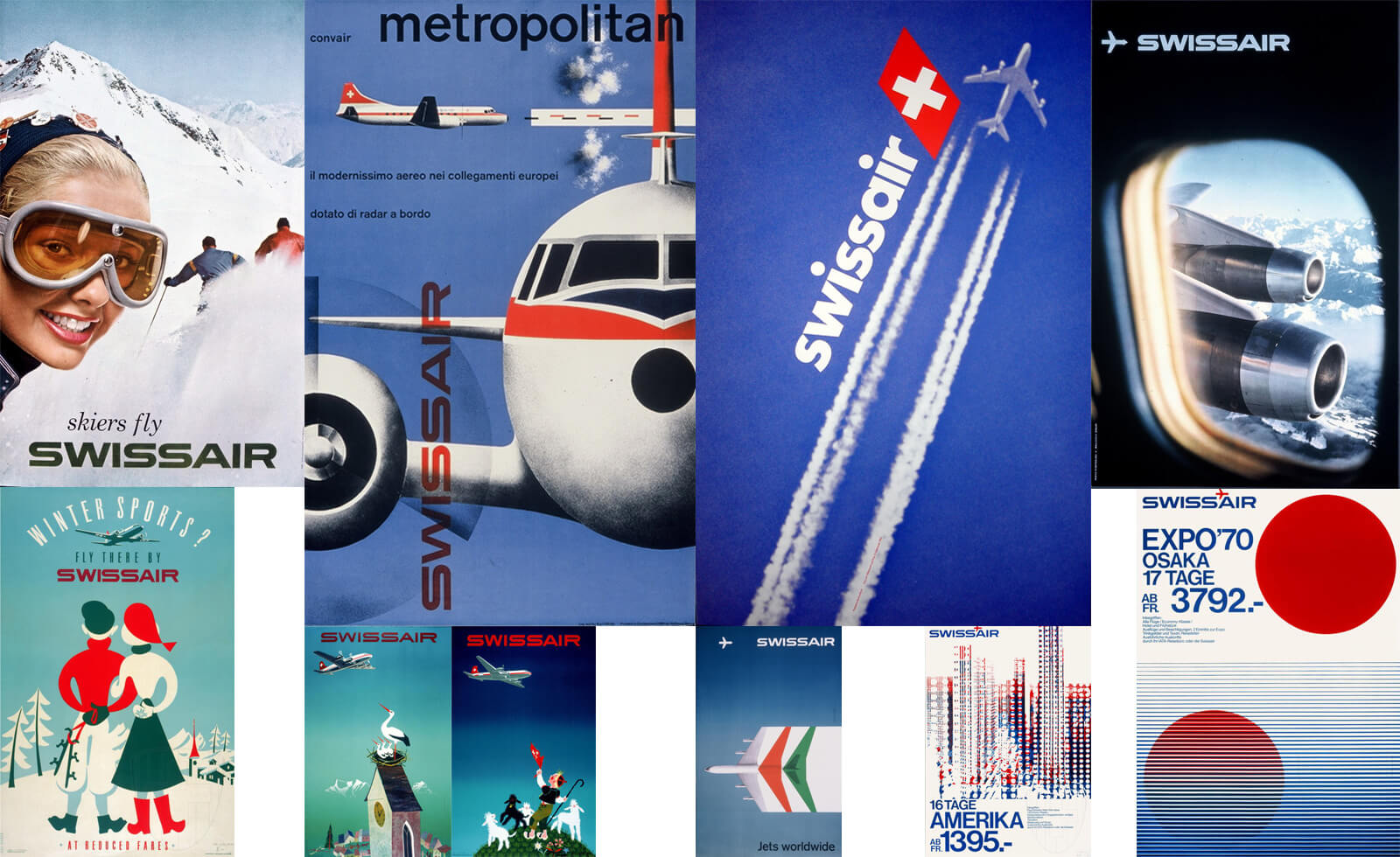 Vintage Swissair Posters