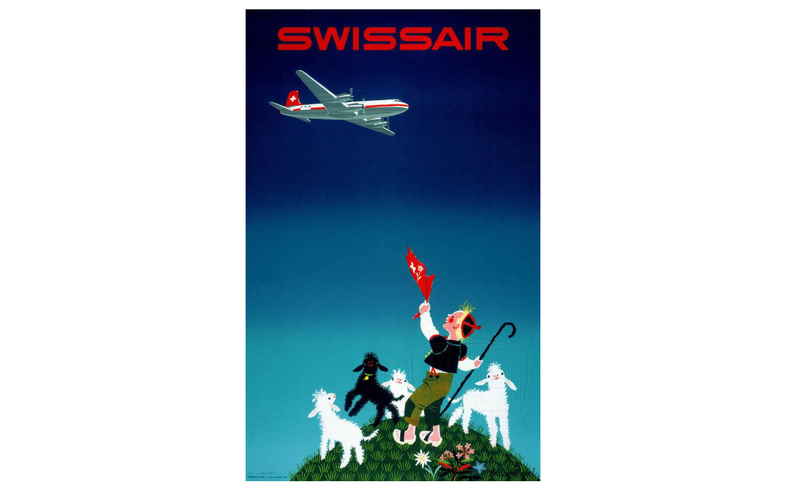 Vintage Swissair Poster