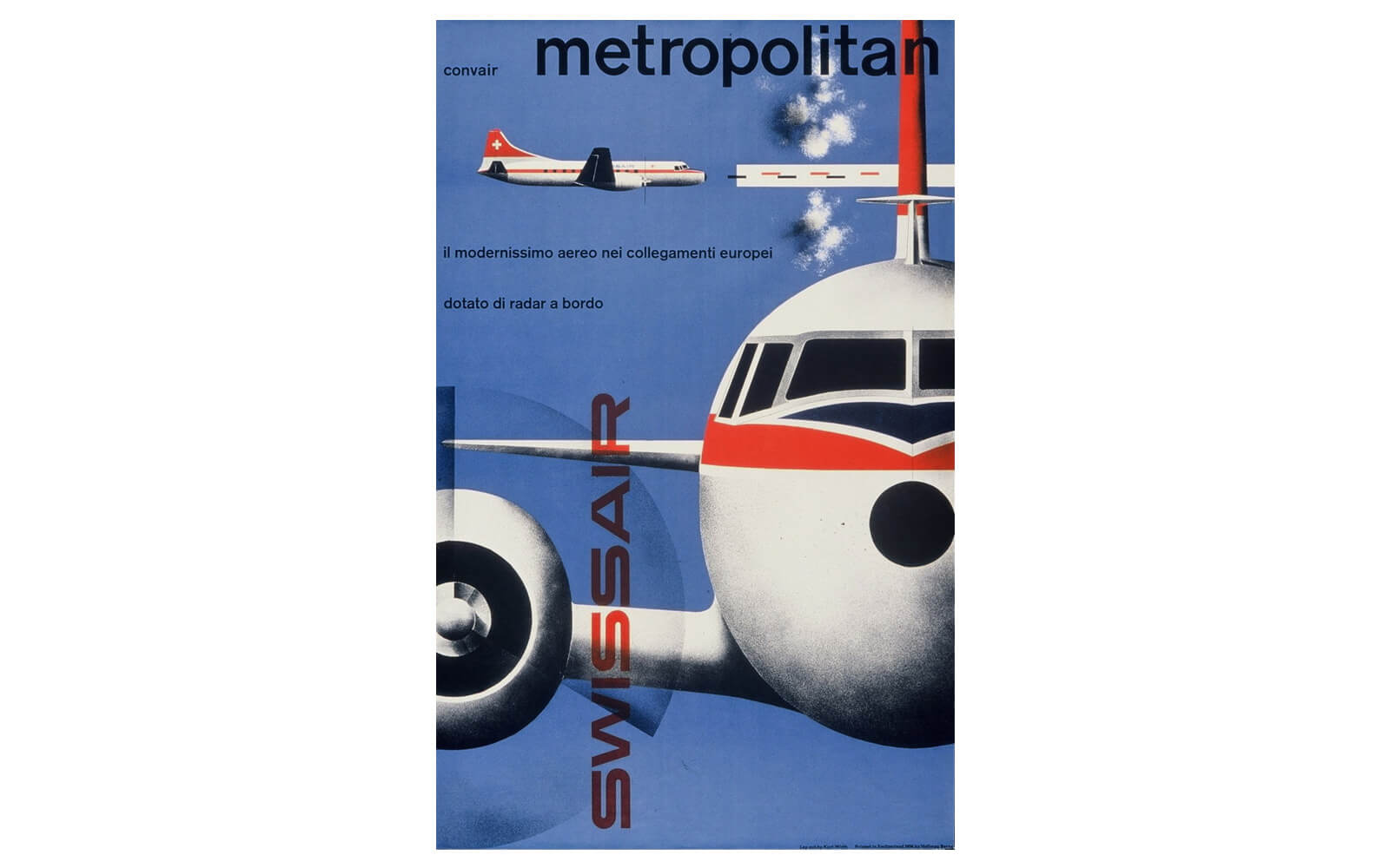 Vintage Swissair Poster