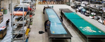 Freitag Truck Tarp Bag Production