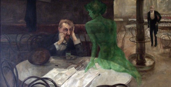 The Absinthe Drinker by Viktor Oliva