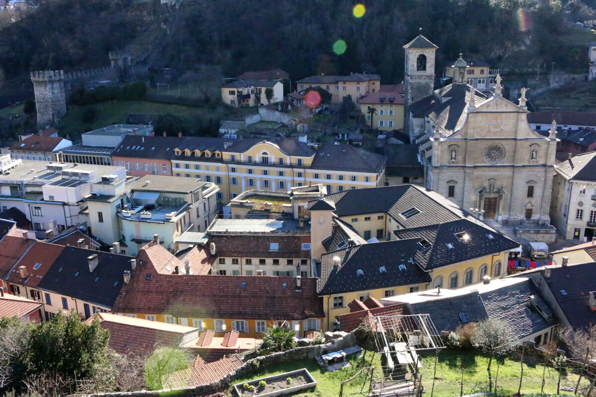 Bellinzona Old Town in Switzerland