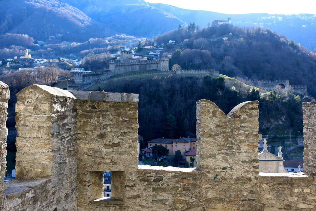 Bellinzona Old Town in Switzerland