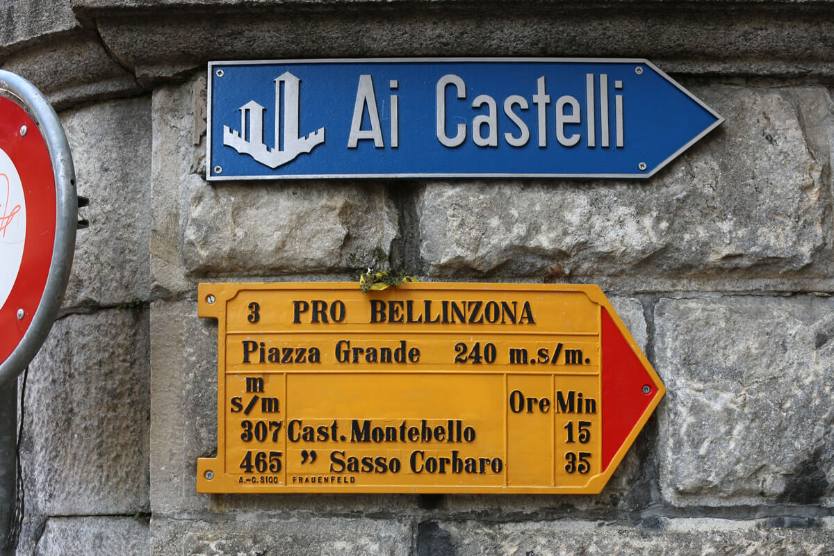 Bellinzona Old Town in Switzerland