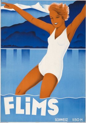 Flims - Vintage Tourism Poster - 1939