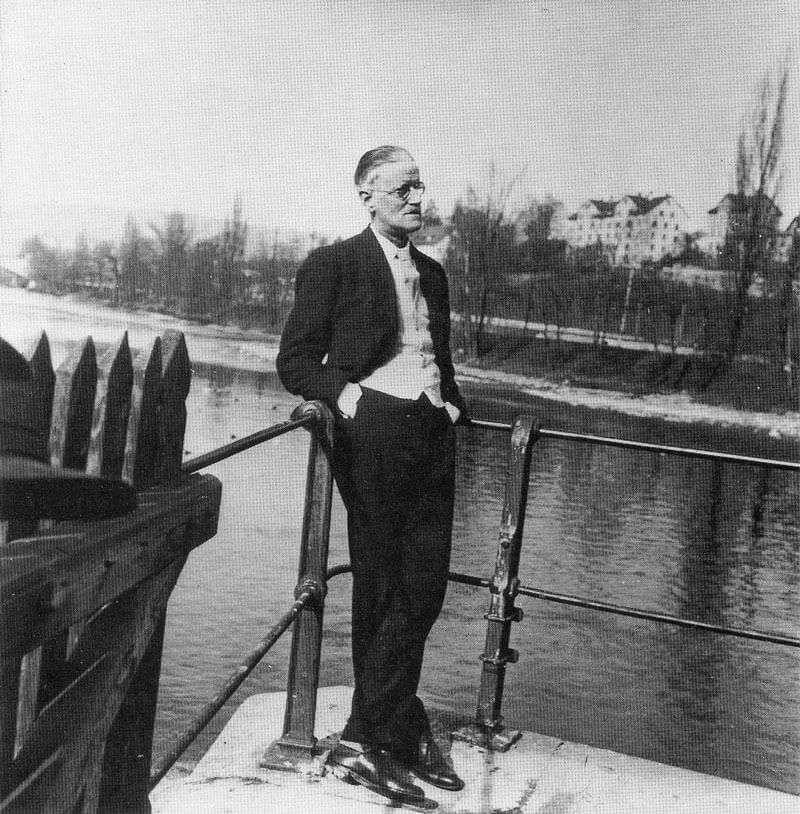 James Joyce at Platzspitz in Zürich