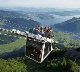 CabriO Cable Car at Stanserhorn, Switzerland