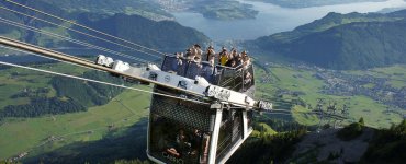 CabriO Cable Car at Stanserhorn, Switzerland