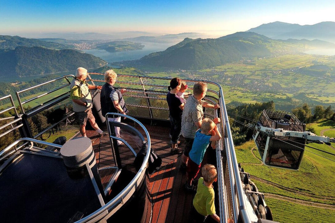 CabriO Cable Car at Stanserhorn, Switzerland