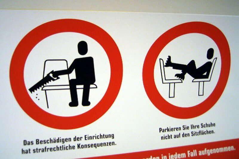 Switzerland Tram Signage