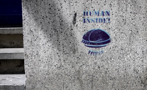 Street Art in Switzerland - Human Inside