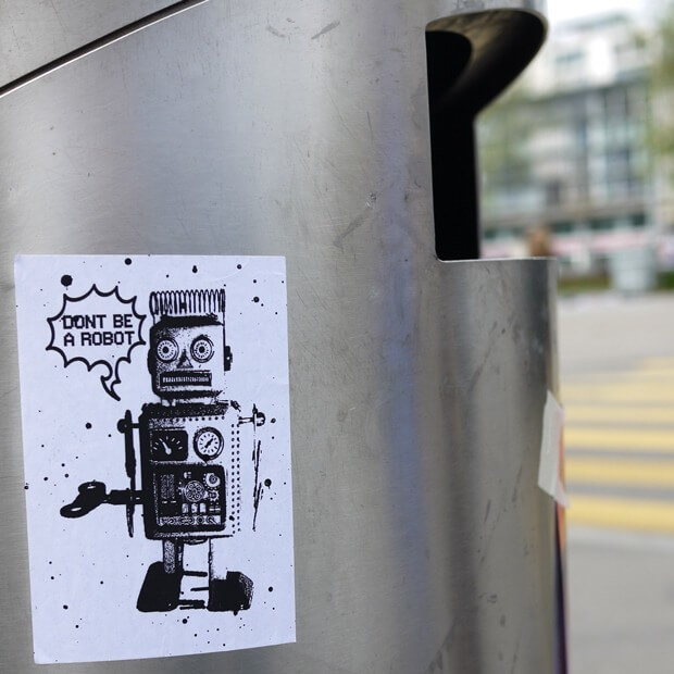 Street Art in Switzerland - Robot in Zürich