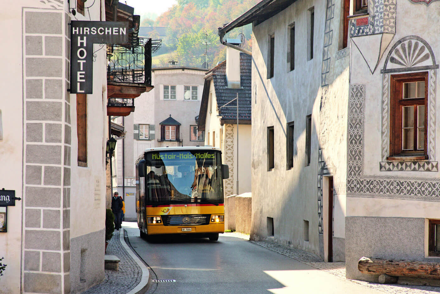 Swiss PostBus in Grisons, Switzerland