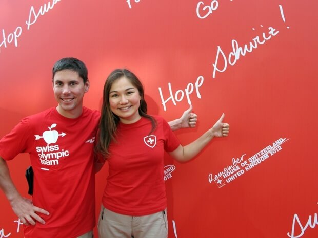 Swiss Visitors at the London Olympics - House of Switzerland