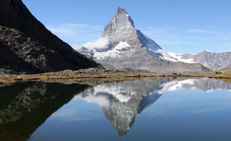 Visiting Zermatt - Matterhorn at Riffelsee