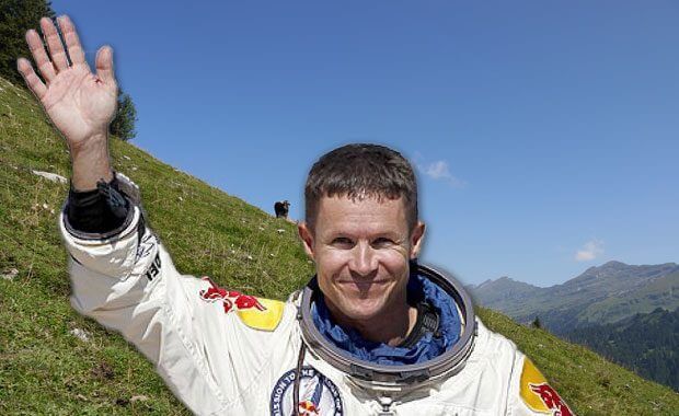 Space Jumper Felix Baumgartner in Switzerland
