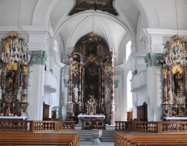 Eternal Light in Naefels Church, Switzerland