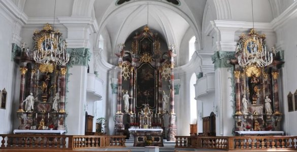 Eternal Light in Naefels Church, Switzerland