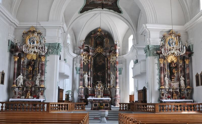 Eternal Light in Naefels Church, Switzerland