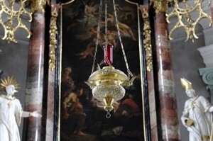 Eternal Light in Naefels Church, Switzerland