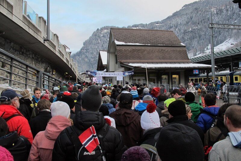 Lauterbrunnen Ski Race 2013 - Queue