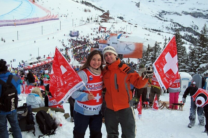 Lauterbrunnen Ski Race 2013 - Olivia and Rafael