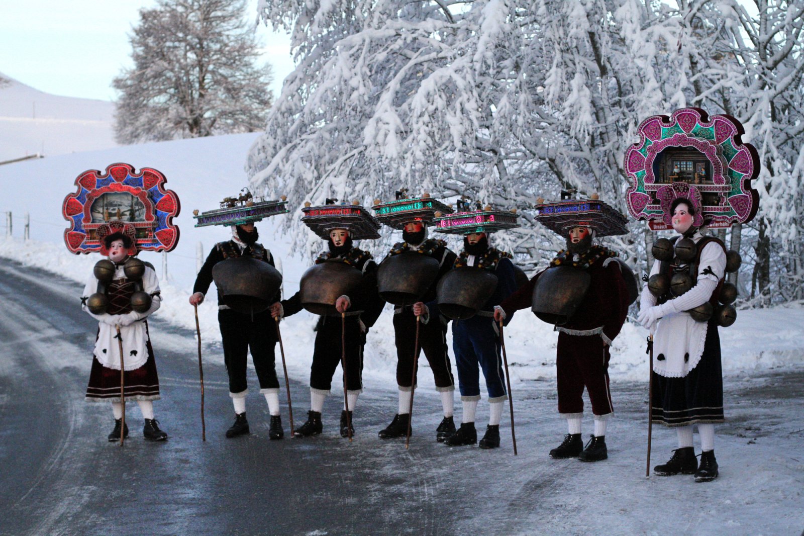 Silvesterchläuse at Alter Silvester in Appenzell